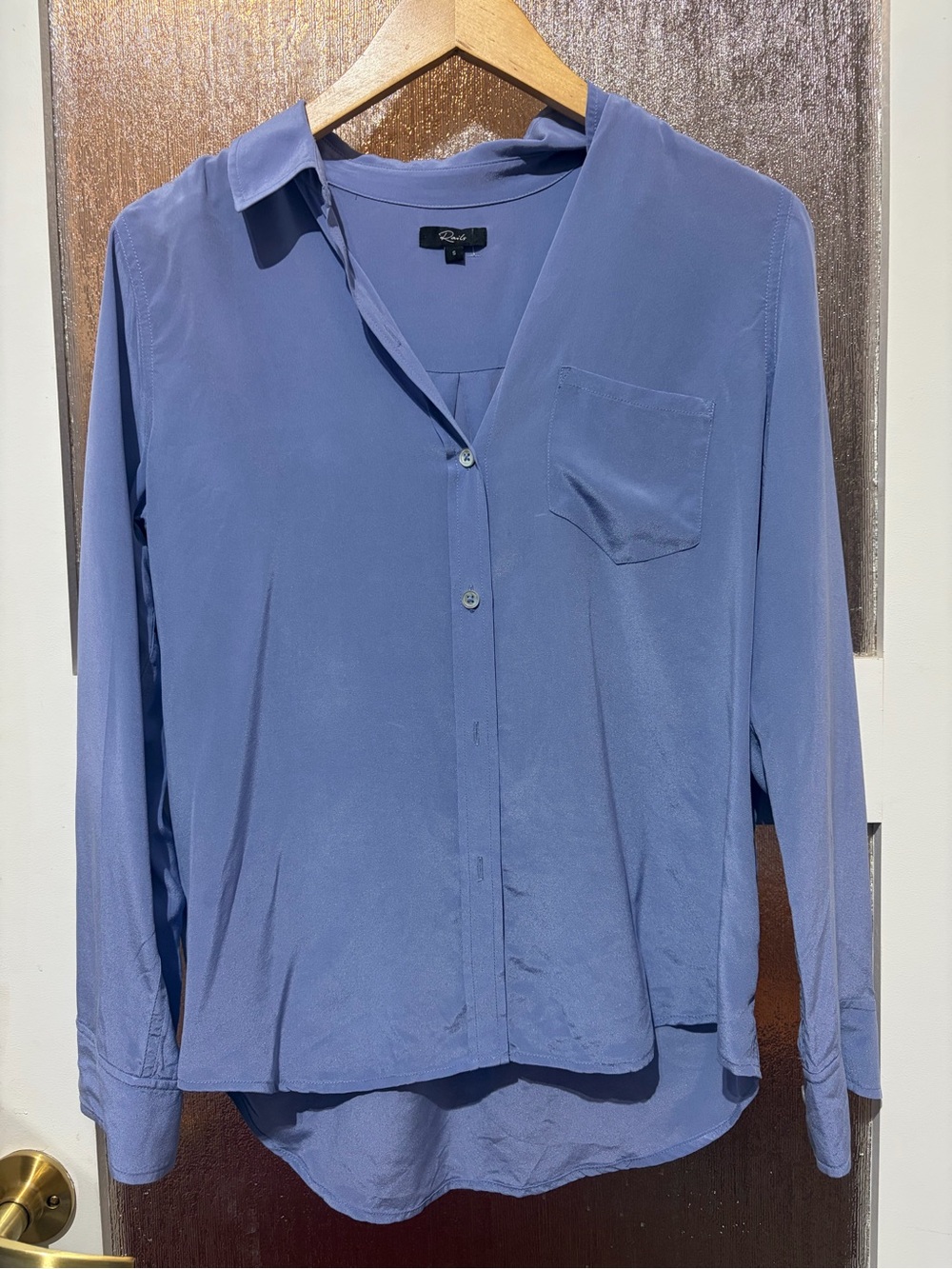 Rails Kate 100% Silk Button Down Blouse